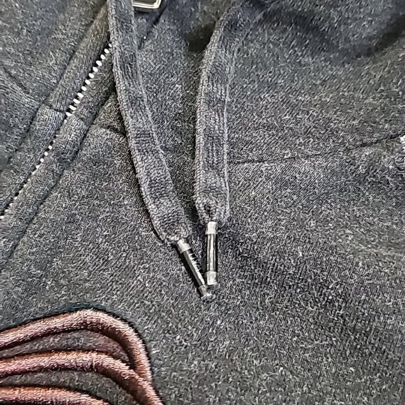 Aritzia TNA Gray Distressed Zip-up Hoodie - Picture 13 of 13